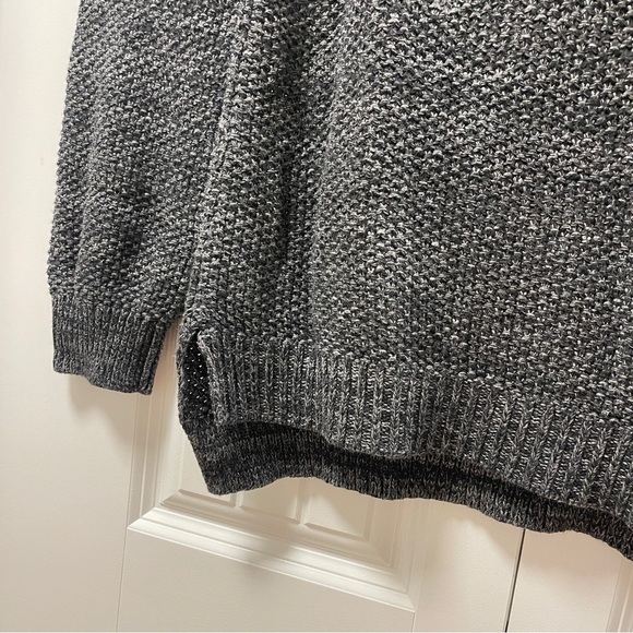 Oak + Fort Dark Grey Oversized Knit Sweater - L - Picture 3 of 12